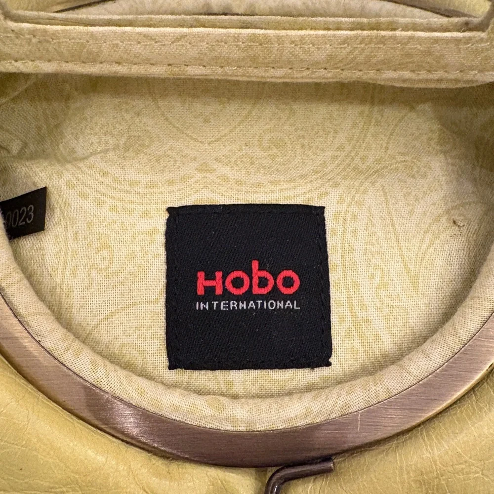 Lime green Leather hobo mini clutch - Picture 4 of 7